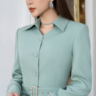 Set Áo khoác & Chân váy QUARZO thiết kế cao cấp WHITE CHIC