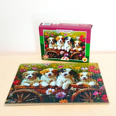 Tranh xếp hình Tia Sáng Cúm yêu, cười lên nào ( 108 mảnh)