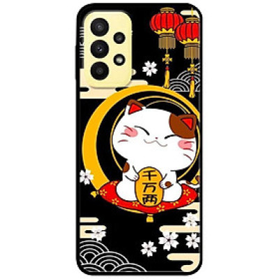 Ốp lưng dành cho Samsung A13 4G mẫu Mèo Nền Đen