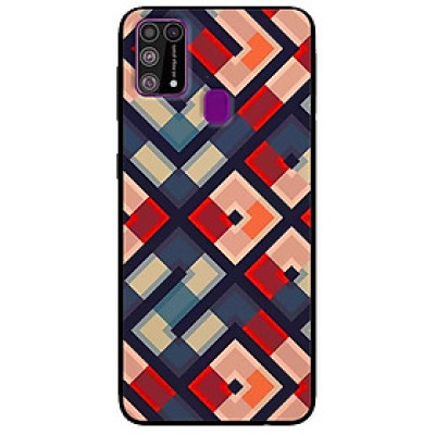 Ốp lưng dành cho Samsung Galaxy M31 mẫu Họa Tiết Vuông Chéo