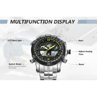 Đồng hồ WEIDE WH6901 điện tử kỹ thuật số,thạch anh,Giờ kép chống thấm nước