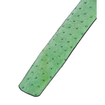 Dây nịt nam da đà điểu Huy Hoàng da hột bản lớn màu xanh HC4479