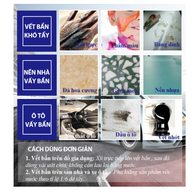 Combo 02 Chai Nước Tẩy Đa Năng Mao Bao 600ml