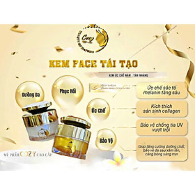 CẶP KEM DƯỠNG DA MẶT TÁI TẠO DA Cozy