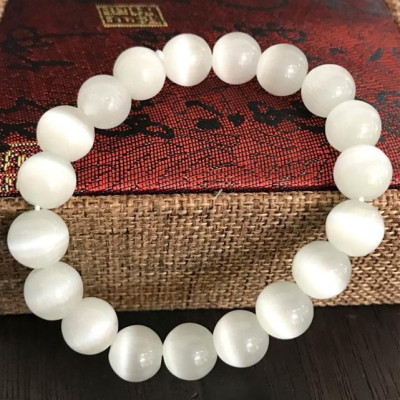 Vòng tay phong thủy đá opal mắt mèo hợp mệnh, chiêu tài hút lộc, bình an VTO1