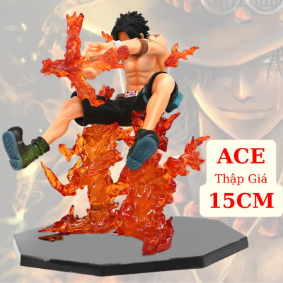 Mô Hình ACE Thập Giá 15Cm Mô hình One Piece Cao Cấp, Figure Mô Hình Anmie One Piece Luffy Vua Hải Tặc