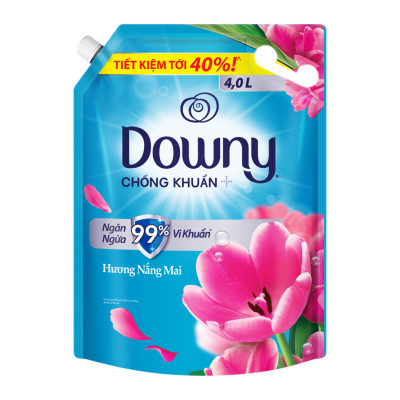 Nước Xả vải DOWNY Hương Nước Nắng Mai Túi 4L