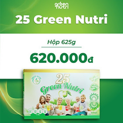 Sữa hạt ngũ cốc 25 Green Nutri hộp 625g (25gói)