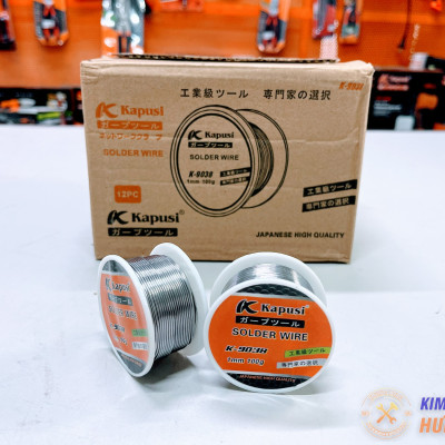 Cuộn thiếc hàn KAPUSI Japan K-9038, 1mm 100g thiếc hỗn hợp nhựa thông mau dính