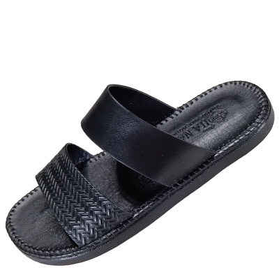 Dép Nam Quai Ngang HA NAM Da Bò Thật Cao Cấp DNA22044