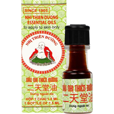 Dầu gió Nhị Thiên Đường Essential Oil 1.5ml (01 Chai/02 Chai/03 Chai/04 Chai/05 Chai/10 Chai) - Hàng chính hãng