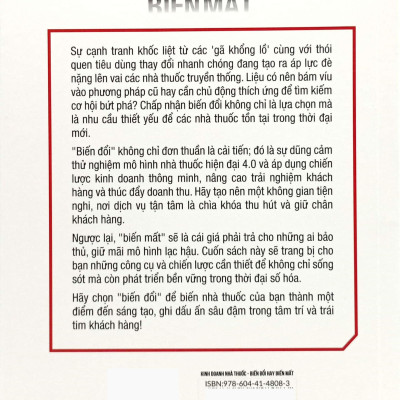 Sách - Kinh Doanh Nhà Thuốc - Biến Đổi Hay Biến Mất