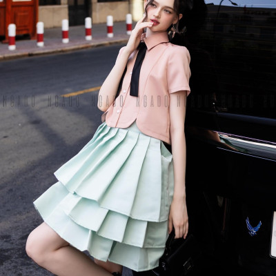 Áo hồng ngắn tay NGADO