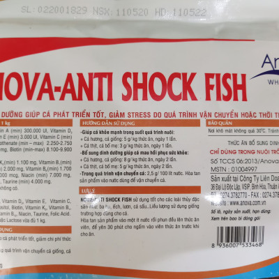 Nova Anti Shock Fish Sản Phẩm Bổ Sung Dinh Dưỡng, Giảm Stress Cho Cá