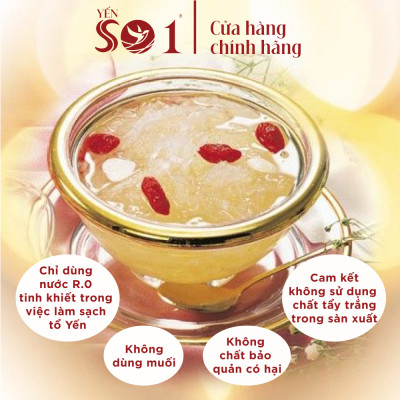 [Hộp 50gram ] Yến Số 1 Nhất Phẩm Hai Mặt Sợi, Yến Tươi Tinh Chế, Yến Sào Thật 100%