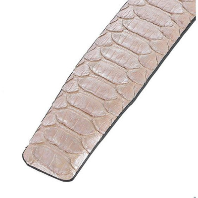 Dây nịt nam da trăn Huy Hoàng vip bản lớn đầu kim màu hồng phấn HC4370