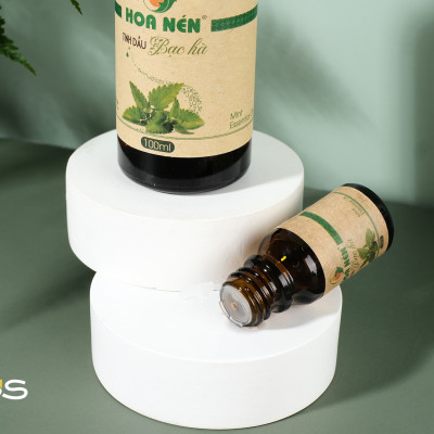 Tinh dầu Bạc Hà nguyên chất 50ml - Hoa Nén - Vegan - Thư giãn, khử mùi, đuổi chuột
