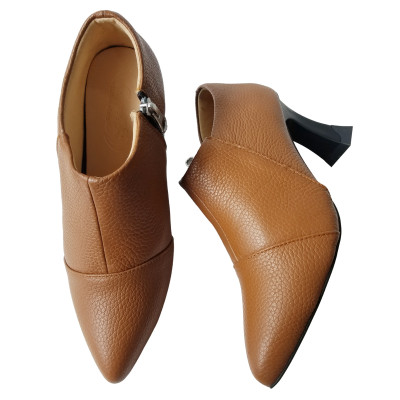 Giày Cao Gót Da Bò BIGGBEN Cao 6 Phân SDCG136