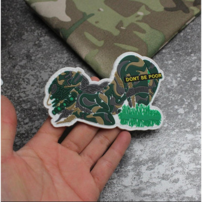 Patch_velcro nữ chiến binh PVC dán quần áo_ba lô_túi xách