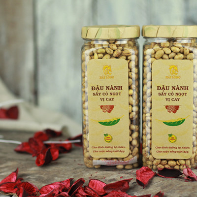 Combo 4 Hũ Đậu Nành Sấy Cỏ Ngọt Vị Cay Hải Long (230g / Hũ)